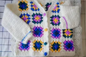 祖母格开衫亲子款，前片拼接教程更新完成！！#钩针开衫毛衣教程视频封面