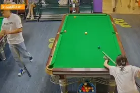 什么是自由？白球掉袋就是自由#台球 #白球掉袋 #长台 #杆法