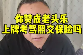 老头乐终于要考驾照，上牌照，交强险了 #老头乐