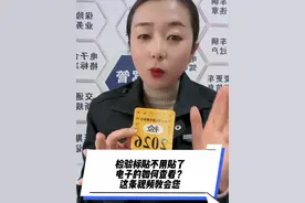 教您查看电子版检验合格标志 #每天一个用车知识 #车辆年检 #免检车申领检验标志