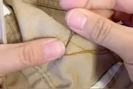 衣服开缝脱线两分钟还原#针线活儿 #针线小妙招 #开线缝补技巧