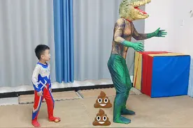 鳄鱼怪兽到处大便便！ #3-6岁奥特曼视频 #奥特曼儿童动画片