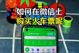 如何在微信上购买火车票呢？非常简单！#手机使用技巧 #微信使用小功能 #微信技巧 #涨知识视频封面