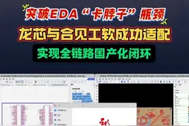 突破EDA“卡脖子”瓶颈，龙芯与合见工软成功适配！ #EDA #合见工软 #国产EDA #龙芯 #国产化