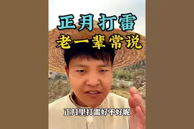 正月里打雷好不好呢，看看老一辈怎么说#正月打雷 #民间谚语节气 #民间俗语老人言 #看农谚说雨晴视频封面