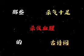 那些“杀气十足”杀伐血腥的古诗词！#古诗词 #国学文化视频封面