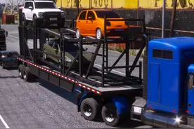 用双层平板拖车运送三辆车，需要几步#地平线5 #小米su7