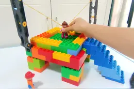 #乐高搭建 #大颗粒 #大颗粒积木教程 2-6岁乐高启蒙 蹦蹦床视频封面