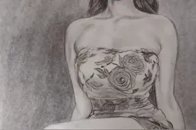 素描画美女视频封面