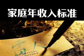 家庭年收入标准！#手写 #写字是一种生活 #收入视频封面