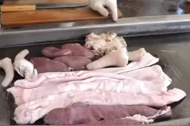 #创作灵感 韩国铁板猪杂制作过程#猪杂 #抖音美食推荐官 #美食