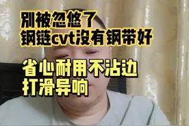 别被忽悠了，钢链cvt没有钢带好，省心耐用不沾边，打滑异响