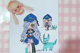 你们要的魔警艾琳来啦#魔警艾琳 #蛋仔派对 #简笔画 #同人