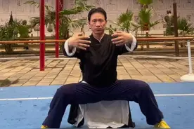 四平马步桩，增加腿部力量，养生又健康#武术#日常训练 #养生