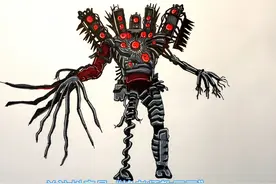 变异音响人 手绘监控人教程、教你如何画监控人#画画