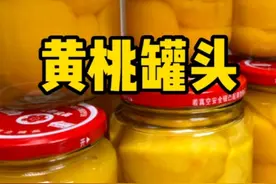 现在正是黄桃大量上市的季节，婆婆买了四十斤的黄金桃自己做罐头，酸酸甜甜的味道一模一样。放一年都不会坏#新农人计划2023 #黄桃罐头 #跟抖音学做菜
