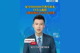 8月5日，手机尾号“0000000”使用权在网上拍卖，起拍价19.208万元。据了解，该号码为联通靓号，归属地广东广州，入网需预存100万元话费。