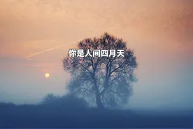 《你是人间四月天》是由解忧邵帅作词、作曲并演唱的歌曲视频封面