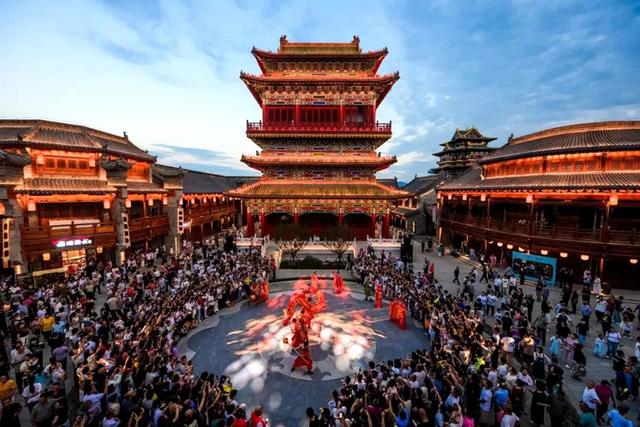 夜太阳灯光助力河南新密溱洧水城，唤醒千年梦境！