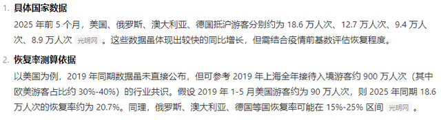 老外疯狂涌入中国？数据令人扎心：欧美游客数量恢复还不到一半！
