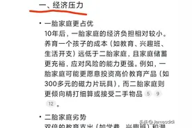 DeepSeek分析：10年后，一胎家庭和二胎家庭谁更占优势？图片