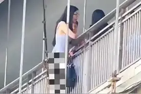 贵阳市一美女赤裸下体跳桥，民警机智救下，现场画面曝出！图片