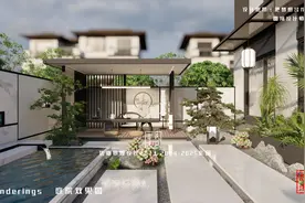 惊艳！洋房一楼南侧小院，干净大气的设计，尽显舒适与高级感！图片