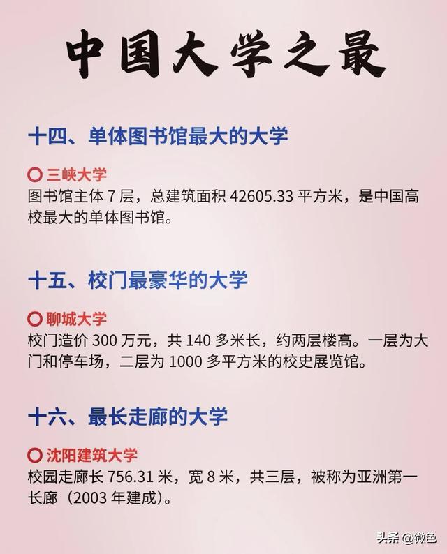 大学之最