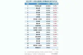 2023年前三季度我国港口货物吞吐量20强，北部湾港增速第一图片