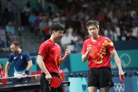 奥运乒乓球-中国3-0完胜东道主法国 晋级男团决赛 将与瑞典争金图片
