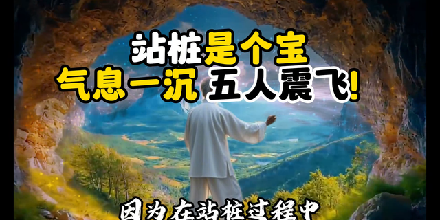 站桩是个宝，气息一沉，五人振飞