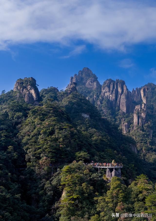 江西玉山：春日三清山美景如画