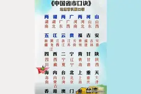 中国省市顺口溜，为孩子收藏吧图片