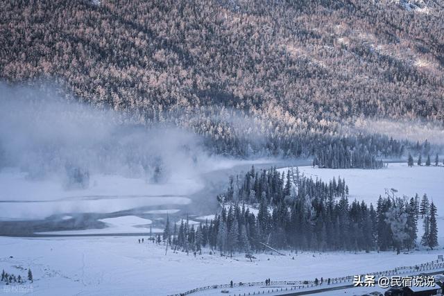 惊到了！喀纳斯流凌为冰雪爱好者打开另一个新疆。
