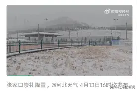继续发布大风橙色预警！张家口崇礼下雪了图片