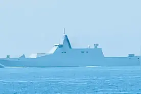 福建舰刚首航，中国隐身战舰登场，美媒心态复杂：超美国200多倍图片