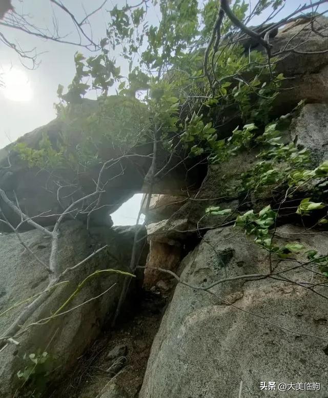 临朐这个山村的石头很特别，巨石之下有一汪清泉