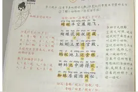 一年级语文下册，第五单元课堂笔记，收藏复习图片