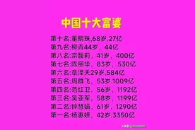 中国十大富婆，有人整理好了，看了好羡慕图片