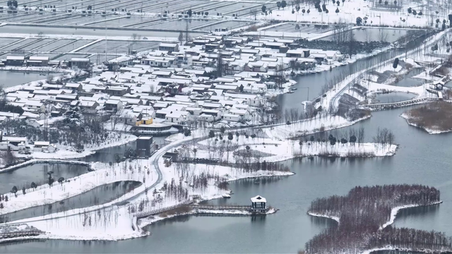 雪后的盐都，每一帧都是壁纸