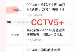 中央5台直播乒乓球时间表：今日CCTV5直播国乒6场比赛，附赛程图片