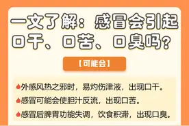 一文了解：感冒会引起口干、口苦、口臭吗？图片