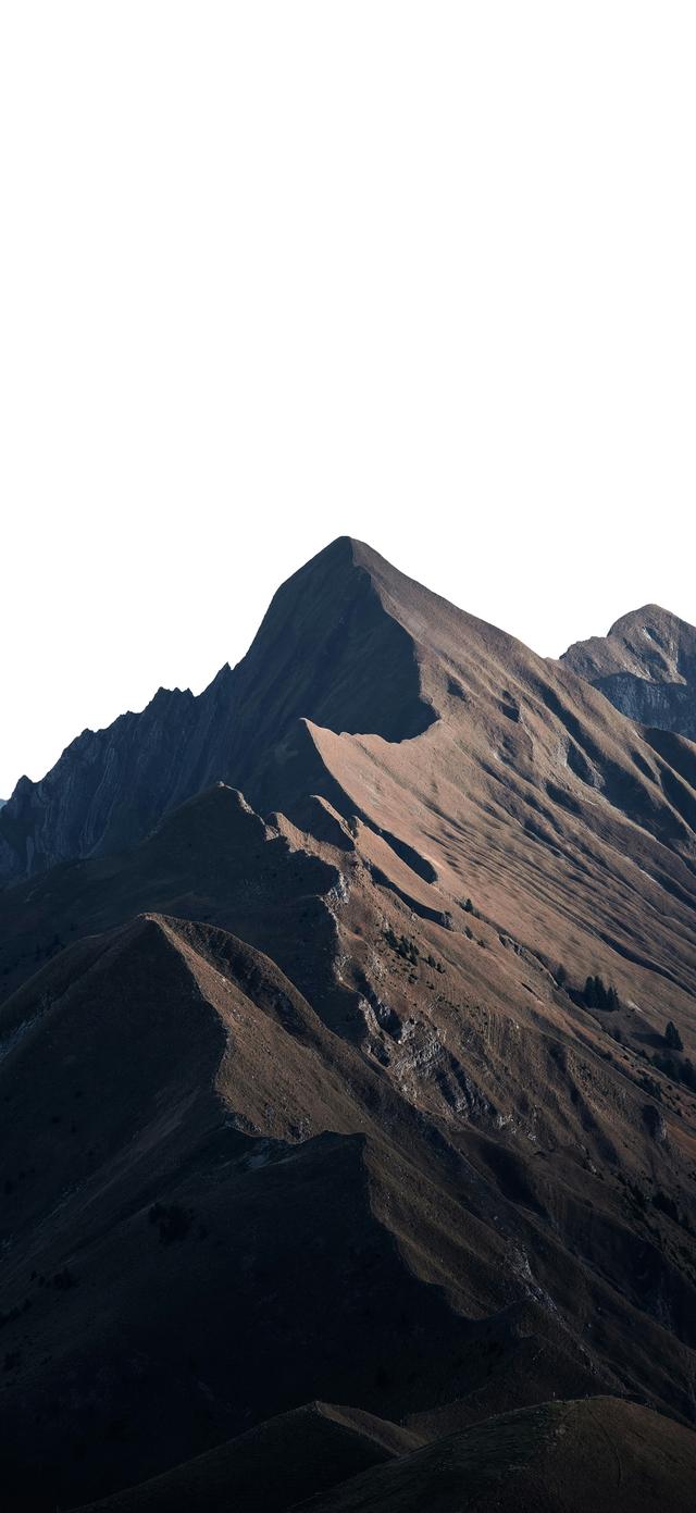 手机壁纸|高耸入云的山峰自然景色