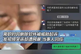 离职时因删除软件被威胁起诉 发视频哭诉却遭网暴 当事人回应图片