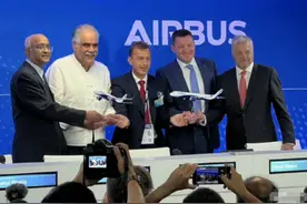 在中国斩获160架飞机订单后，空客正式宣布：在印度造飞机零件！图片