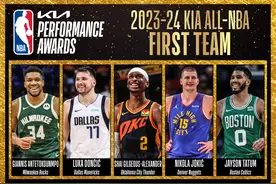 最佳阵容出炉，一阵五虎无悬念，小卡二阵，詹库三阵，三人成遗珠图片