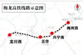 梅龙高铁即将开通，广州、深圳至梅州的高铁将不再绕行潮州、汕头图片