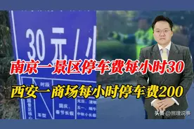 夸张！南京一景区停车费每小时30！西安一商场每小时停车费200图片