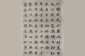 景堂习作之魏碑楷书抄写毛泽东词八首图片