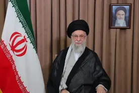 哈梅内伊对以放狠话，亮出F35残骸，中方发声对以划两条红线图片